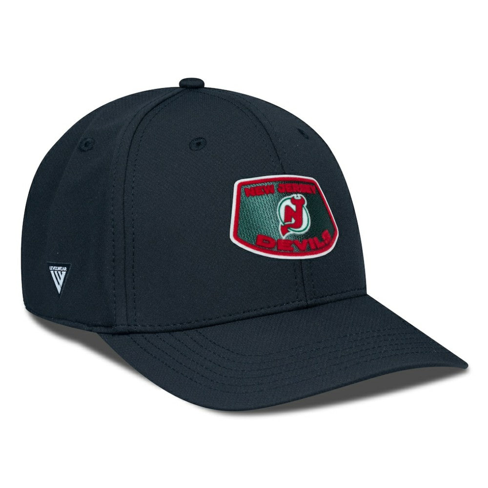 New Jersey Devils Levelwear Retro Skylight Rise Flex Hat - Black Jerseys