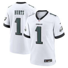 Jalen Hurts Philadelphia Eagles White Game Jersey - White on sale