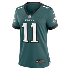 A.J. Brown Philadelphia Eagles Women's Team Game Jersey - Midnight Green discount