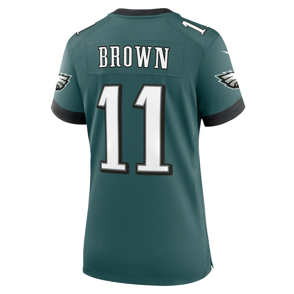 A.J. Brown Philadelphia Eagles Women's Team Game Jersey - Midnight Green discount