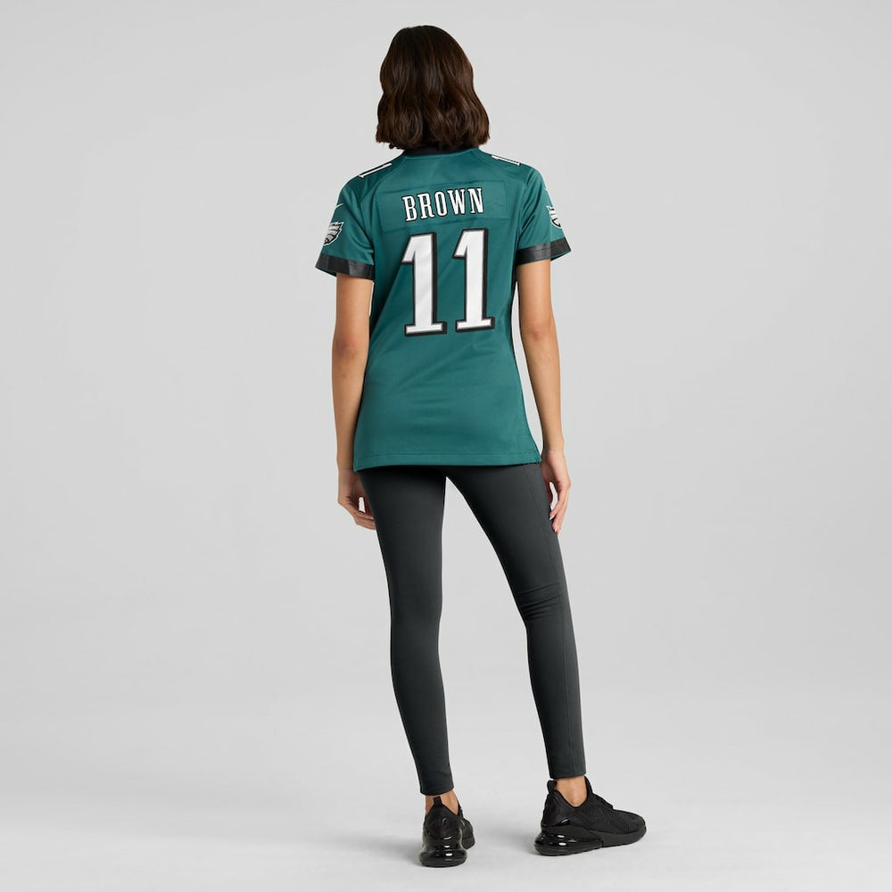 A.J. Brown Philadelphia Eagles Women's Team Game Jersey - Midnight Green discount
