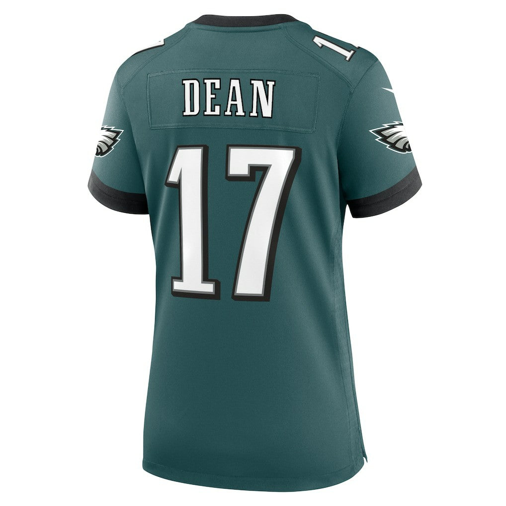 Nakobe Dean Philadelphia Eagles Women's Team Game Jersey - Midnight Green for sale