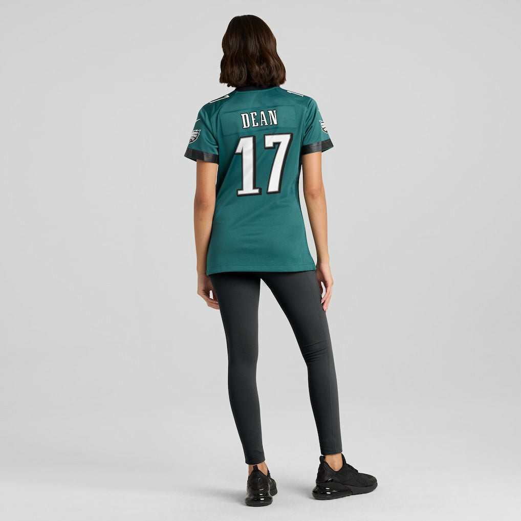 Nakobe Dean Philadelphia Eagles Women's Team Game Jersey - Midnight Green for sale
