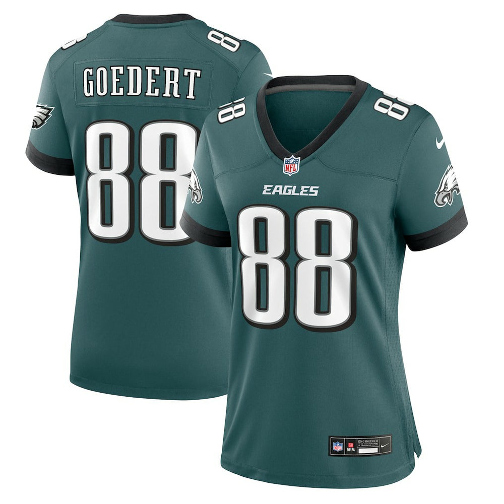 Dallas Goedert Philadelphia Eagles Women's Team Game Jersey - Midnight Green sale