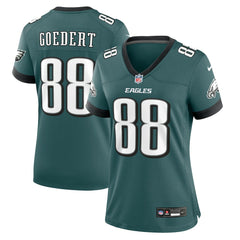Dallas Goedert Philadelphia Eagles Women's Team Game Jersey - Midnight Green sale