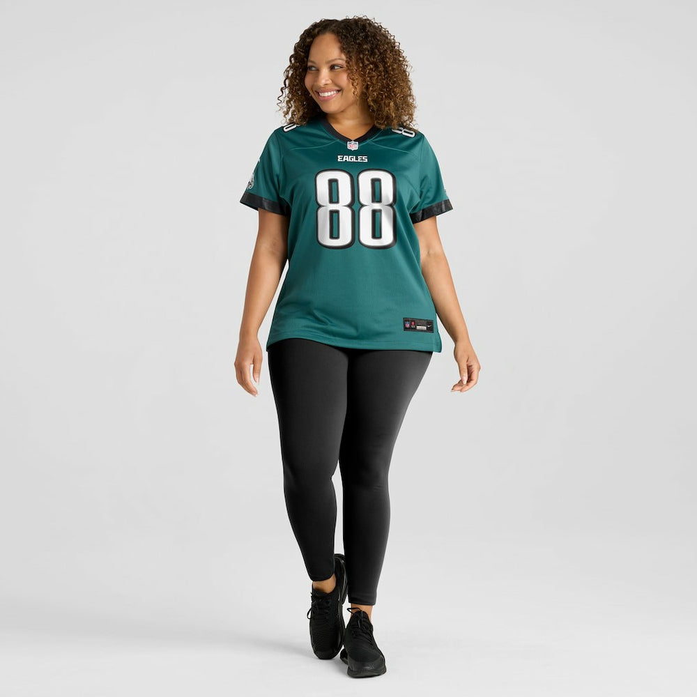 Dallas Goedert Philadelphia Eagles Women's Team Game Jersey - Midnight Green sale