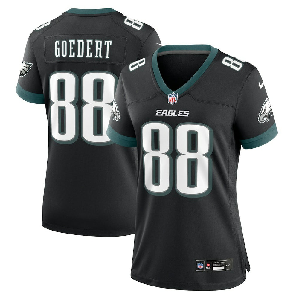 Dallas Goedert Philadelphia Eagles Women's Alternate Game Jersey - Black for sale