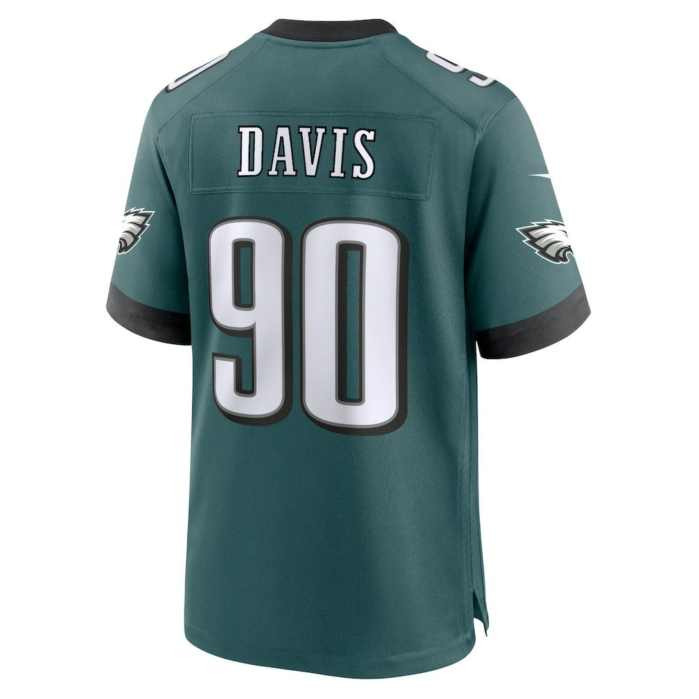 Jordan Davis Philadelphia Eagles Team Game Jersey - Midnight Green cheap