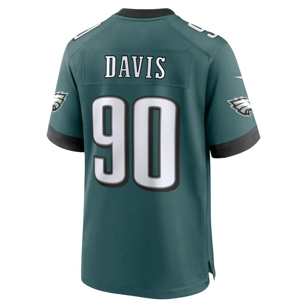 Jordan Davis Philadelphia Eagles Team Game Jersey - Midnight Green cheap