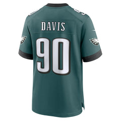Jordan Davis Philadelphia Eagles Team Game Jersey - Midnight Green cheap