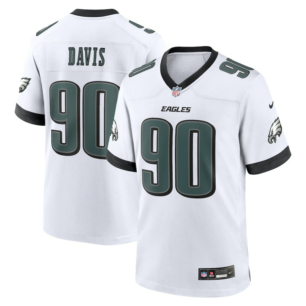 Jordan Davis Philadelphia Eagles White Game Jersey - White cheap