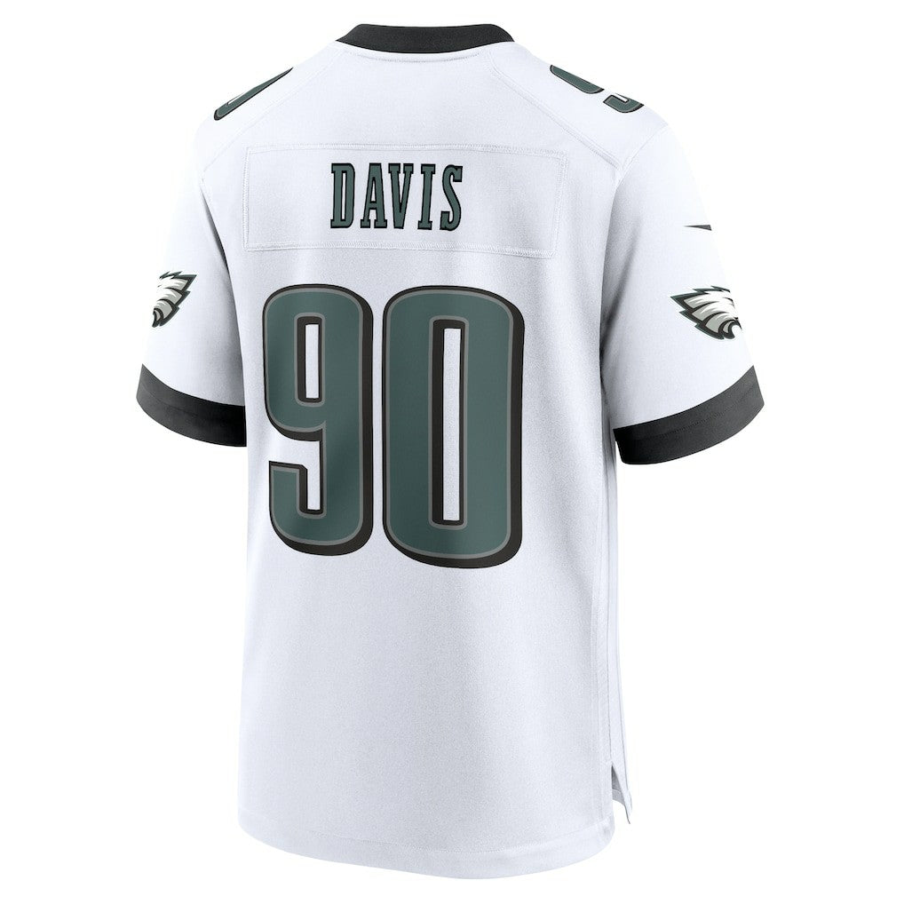 Jordan Davis Philadelphia Eagles White Game Jersey - White cheap