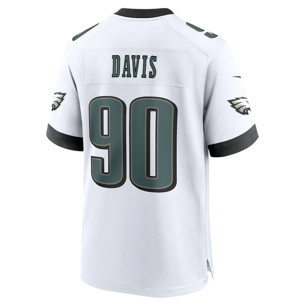 Jordan Davis Philadelphia Eagles White Game Jersey - White cheap