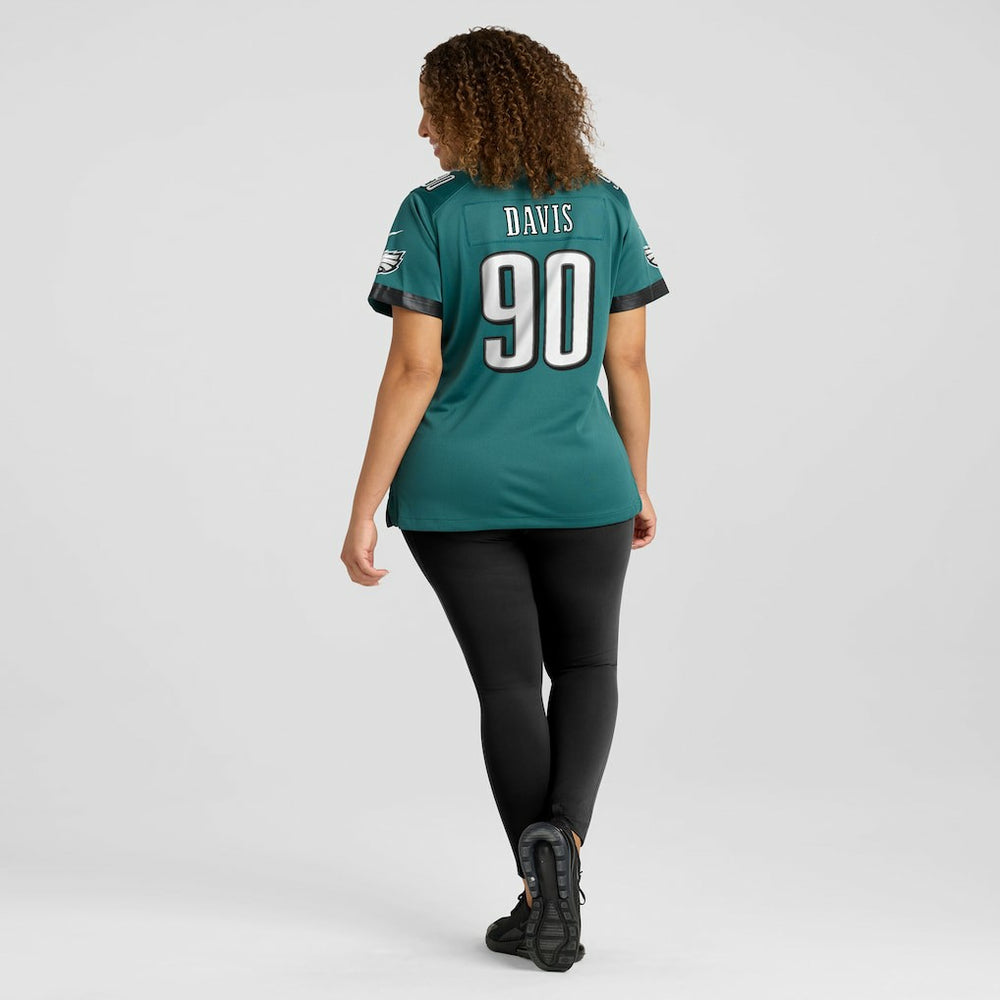 Jordan Davis Philadelphia Eagles Women's Team Game Jersey - Midnight Green outlet