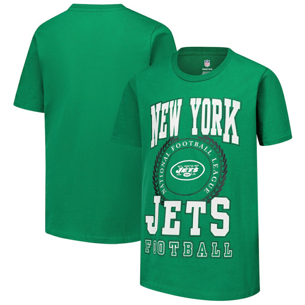 New York Jets Youth Stitched Up Retro Logo T-Shirt - Green discount