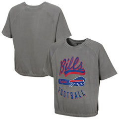 Buffalo Bills Women's Mineral Wash Short Sleeve Top - Gray for sale