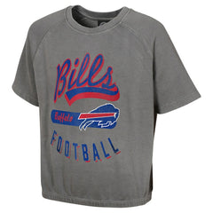 Buffalo Bills Women's Mineral Wash Short Sleeve Top - Gray for sale
