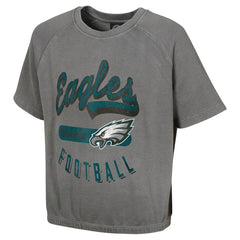 Philadelphia Eagles Women's Mineral Wash Short Sleeve Top - Gray cheap