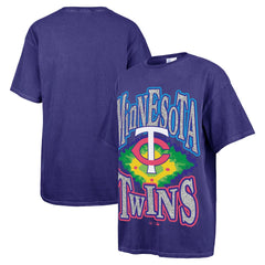 Minnesota Twins Women's Flashing Lights Boyfriend T-Shirt Navy