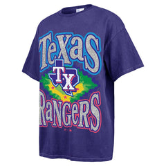 Texas Rangers Women's Flashing Lights Boyfriend T-Shirt Navy
