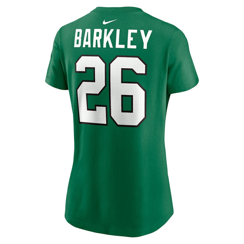 Saquon Barkley Philadelphia Eagles Women's Player Name & Number T-Shirt - Kelly Green on sale