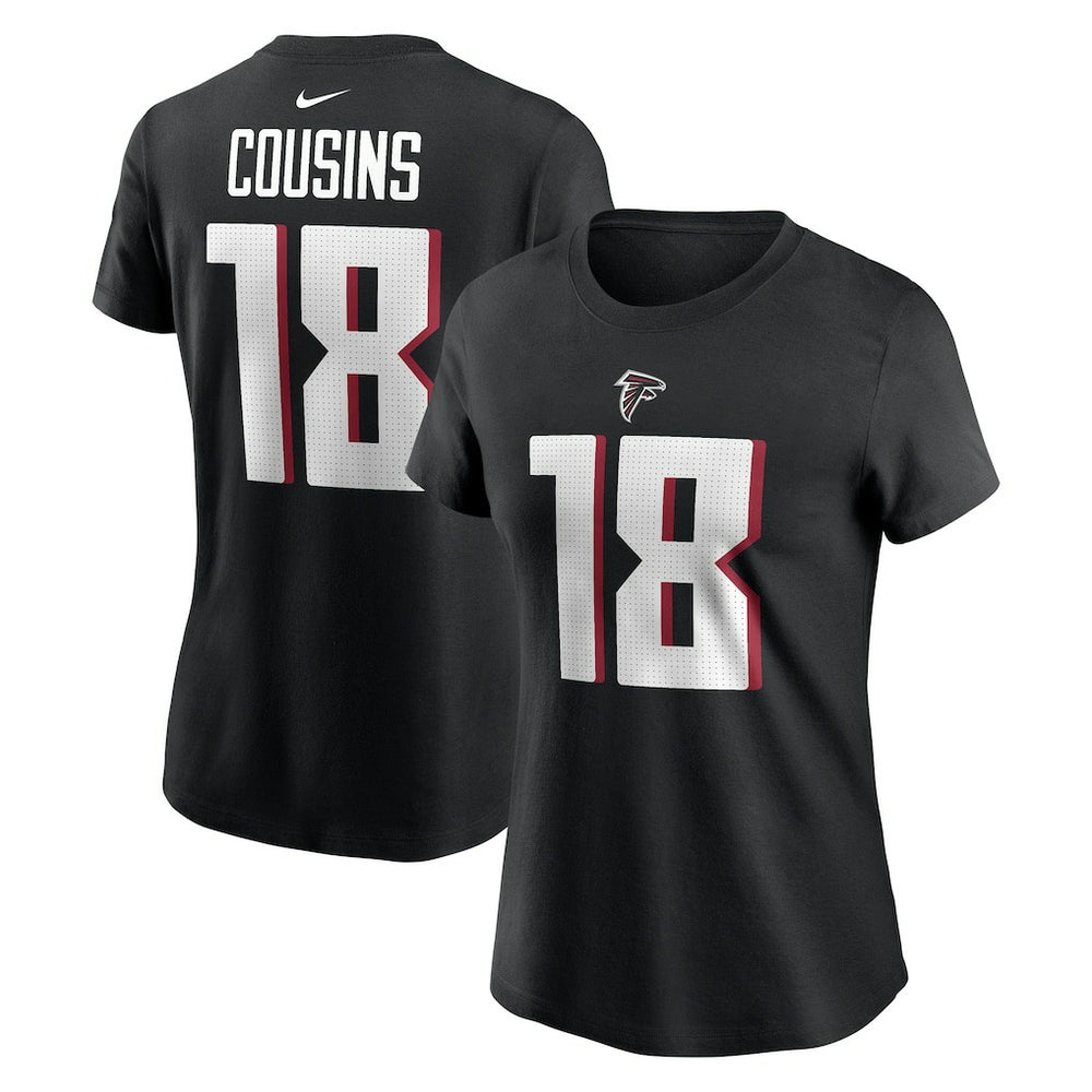 Kirk Cousins Atlanta Falcons Women's Player Name & Number T-Shirt - Black cheap