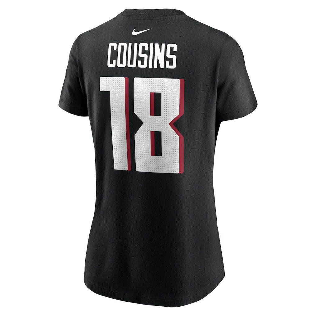 Kirk Cousins Atlanta Falcons Women's Player Name & Number T-Shirt - Black cheap