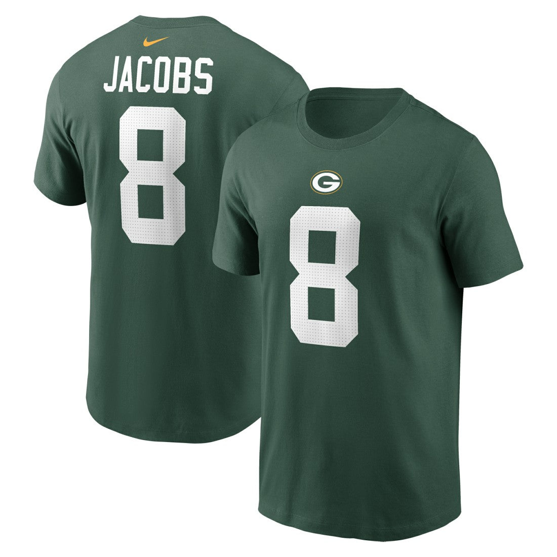 Josh Jacobs Green Bay Packers Player Name & Number T-Shirt - Green sale