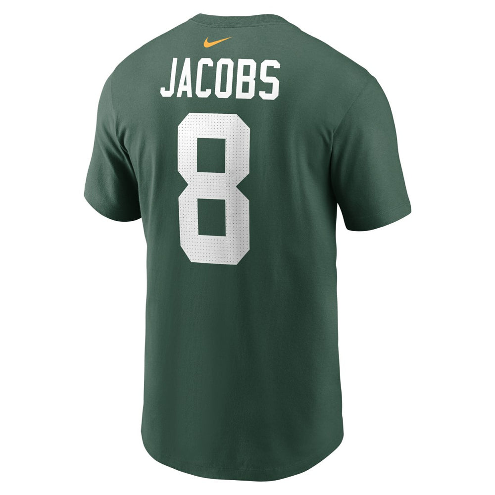 Josh Jacobs Green Bay Packers Player Name & Number T-Shirt - Green sale