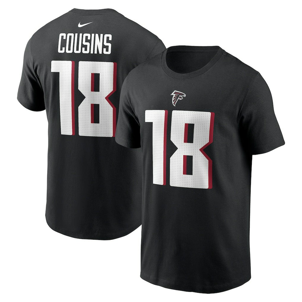 Kirk Cousins Atlanta Falcons Player Name & Number T-Shirt - Black outlet