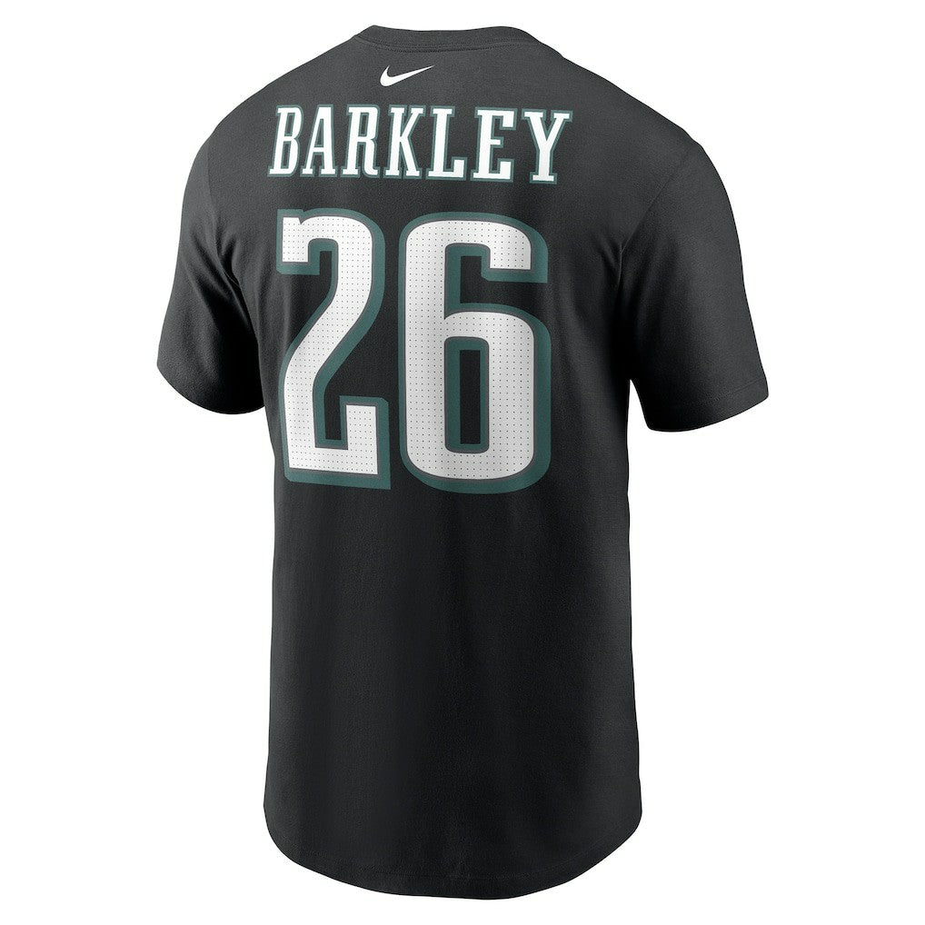 Saquon Barkley Philadelphia Eagles Player Name & Number T-Shirt - Black on sale