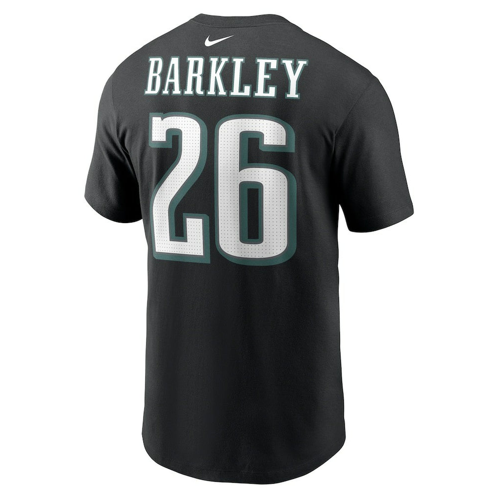 Saquon Barkley Philadelphia Eagles Player Name & Number T-Shirt - Black on sale