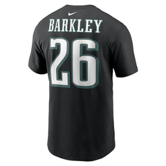 Saquon Barkley Philadelphia Eagles Player Name & Number T-Shirt - Black on sale