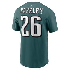 Saquon Barkley Philadelphia Eagles Player Name & Number T-Shirt - Midnight Green sale
