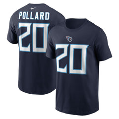 Tony Pollard Tennessee Titans Player Name & Number T-Shirt - Navy for sale