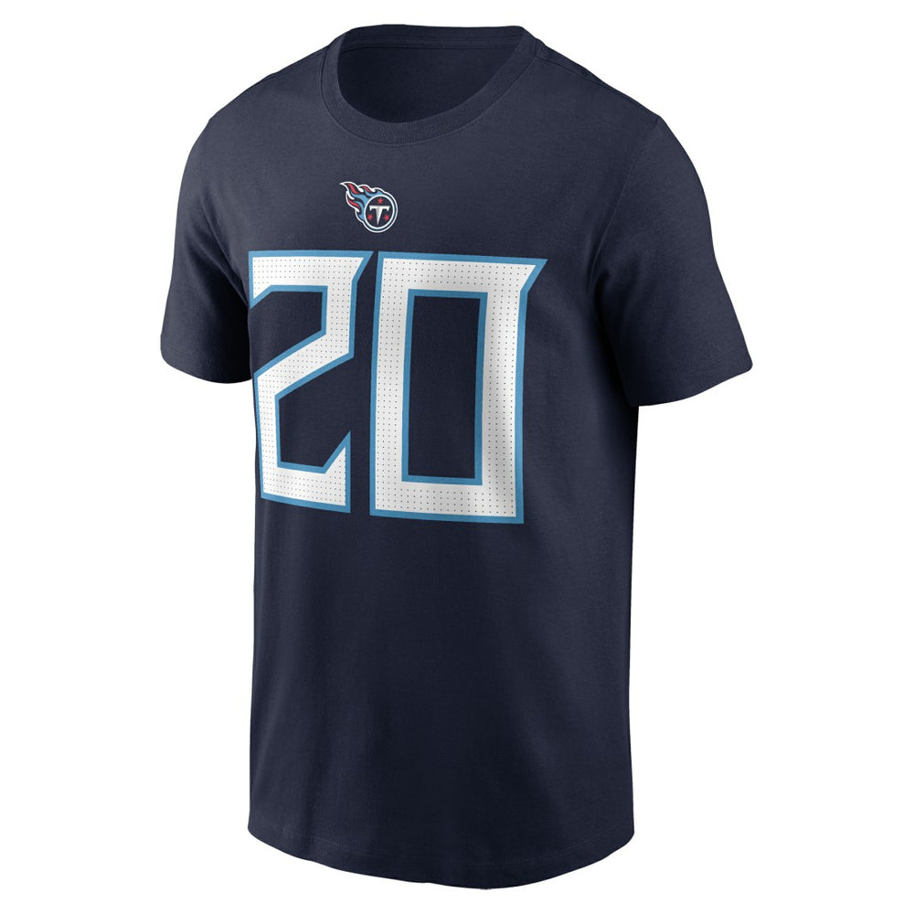 Tony Pollard Tennessee Titans Player Name & Number T-Shirt - Navy for sale