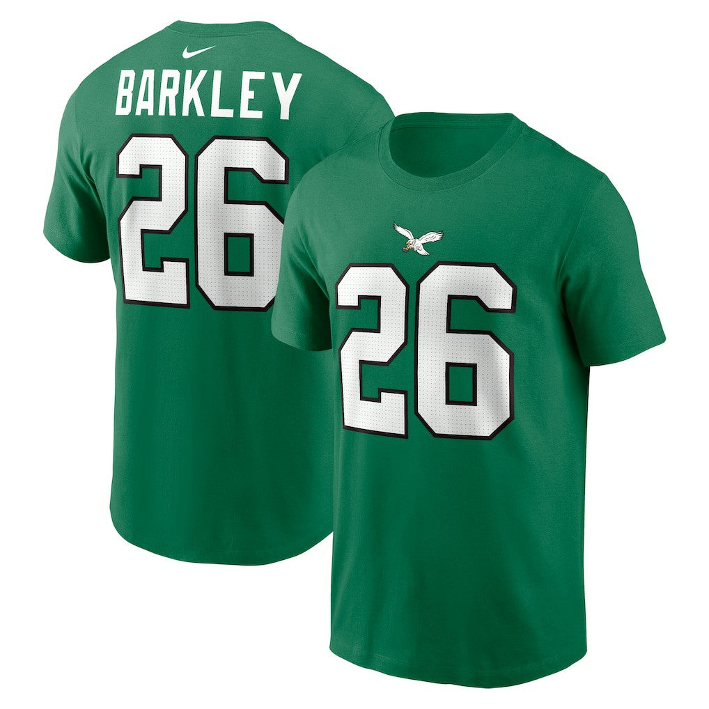 Saquon Barkley Philadelphia Eagles Player Name & Number T-Shirt - Kelly Green online