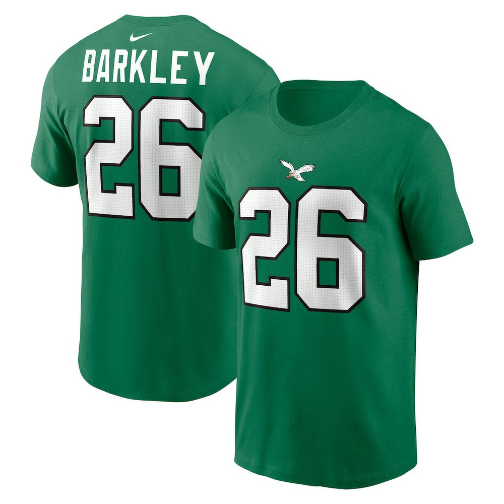 Saquon Barkley Philadelphia Eagles Player Name & Number T-Shirt - Kelly Green online