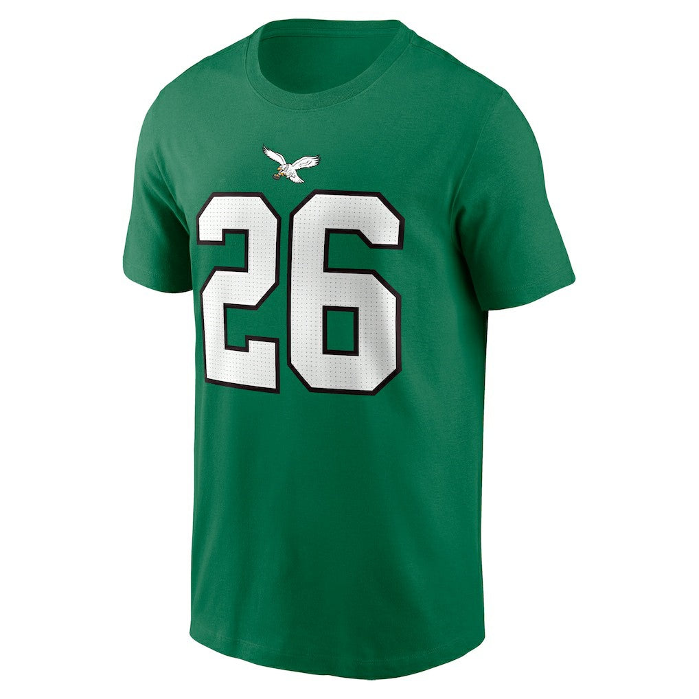 Saquon Barkley Philadelphia Eagles Player Name & Number T-Shirt - Kelly Green online