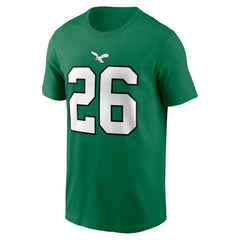 Saquon Barkley Philadelphia Eagles Player Name & Number T-Shirt - Kelly Green online