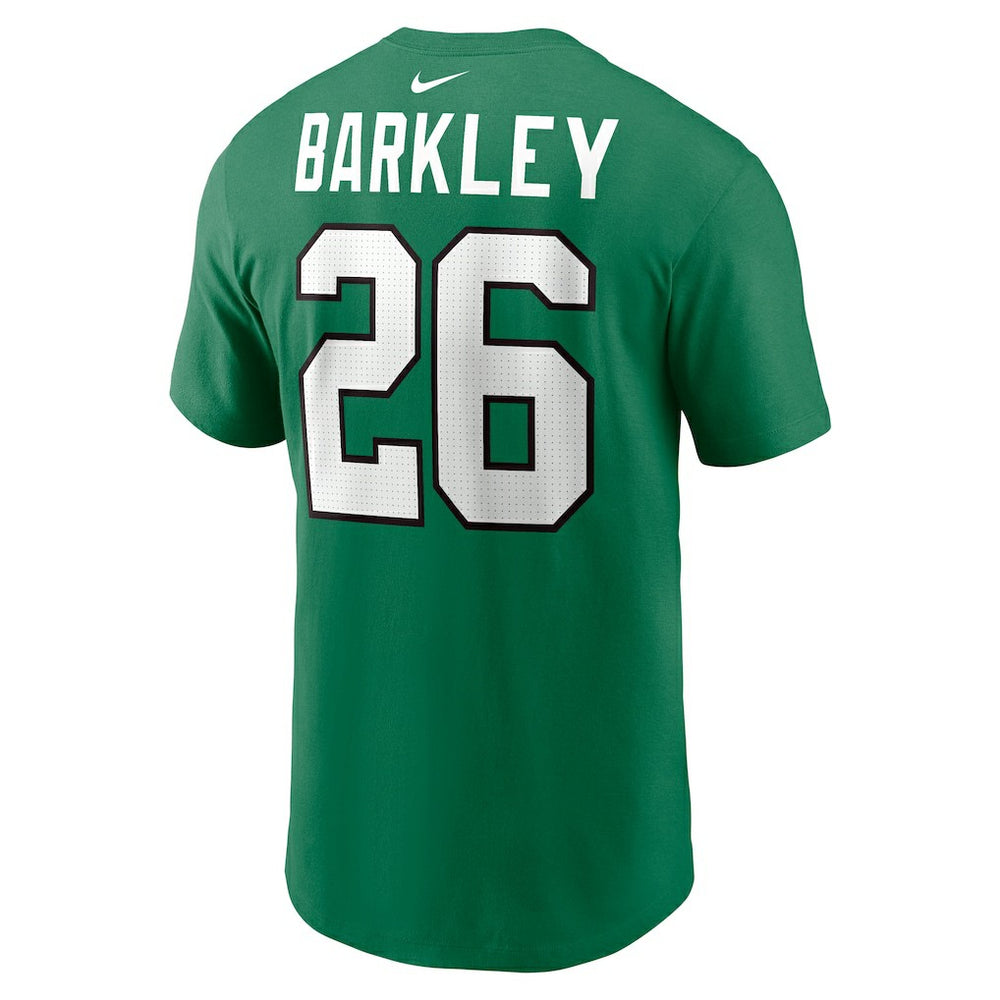 Saquon Barkley Philadelphia Eagles Player Name & Number T-Shirt - Kelly Green online