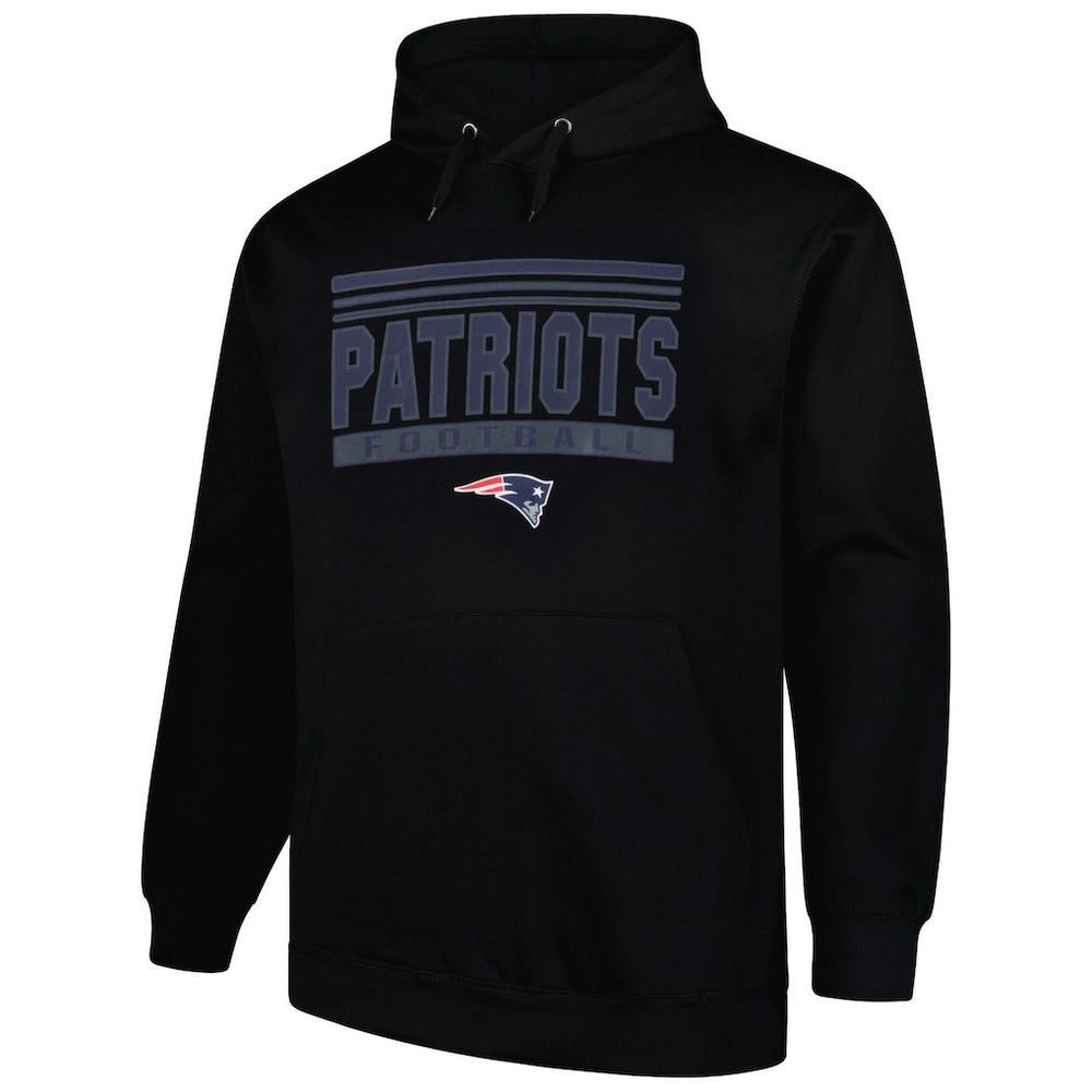 New England Patriots Big & Tall Pop Pullover Hoodie - Black discount