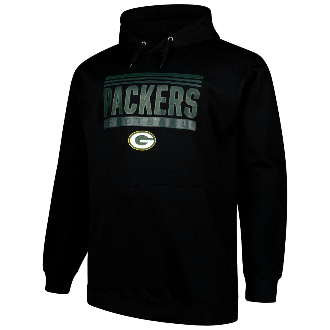Green Bay Packers Big & Tall Pop Pullover Hoodie - Black cheap
