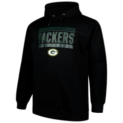 Green Bay Packers Big & Tall Pop Pullover Hoodie - Black cheap