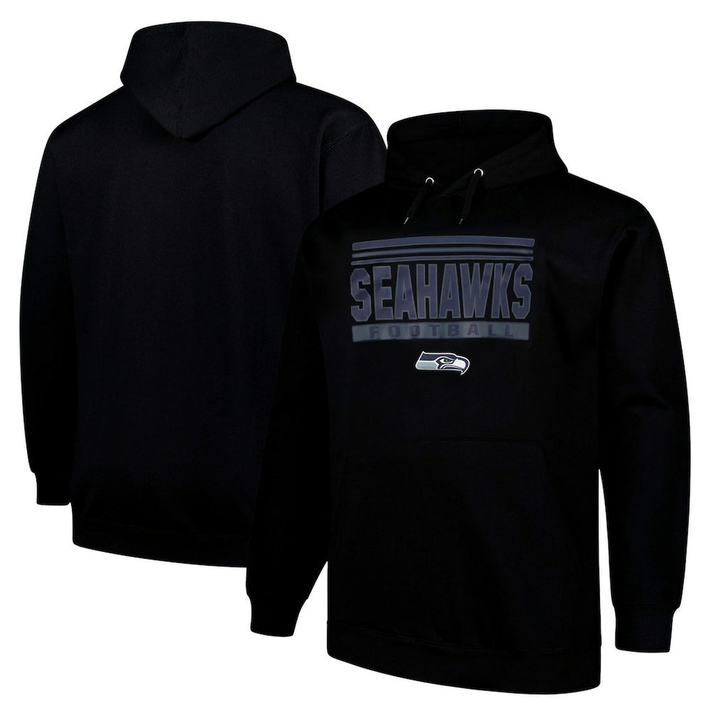 Seattle Seahawks Big & Tall Pop Pullover Hoodie - Black discount