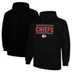 Kansas City Chiefs Big & Tall Pop Pullover Hoodie - Black cheap