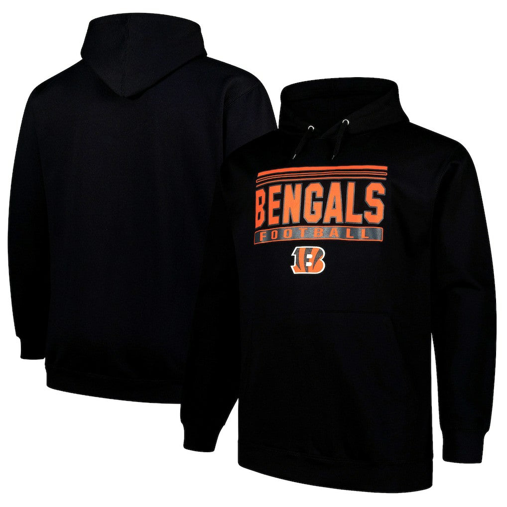 Cincinnati Bengals Big & Tall Pop Pullover Hoodie - Black on sale