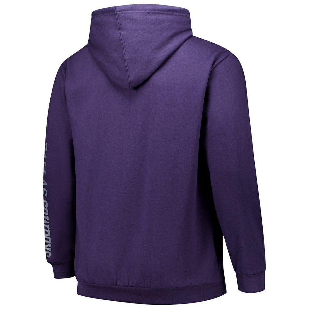 Dallas Cowboys Big & Tall Sleeve Hit Full-Zip Hoodie - Purple discount
