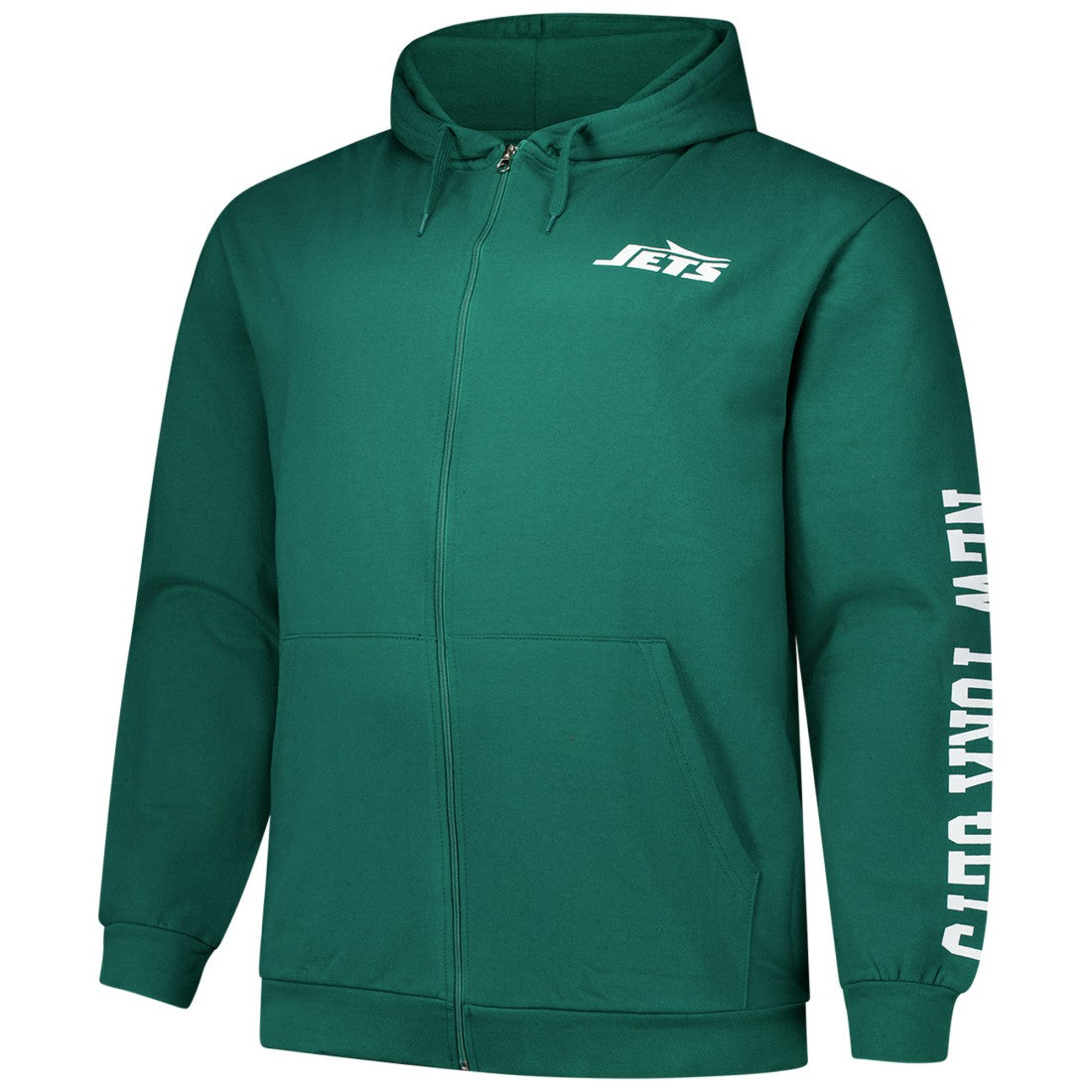 New York Jets Big & Tall Sleeve Hit Full-Zip Hoodie - Green sale