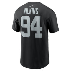 Christian Wilkins Las Vegas Raiders Player Name & Number T-Shirt - Black outlet